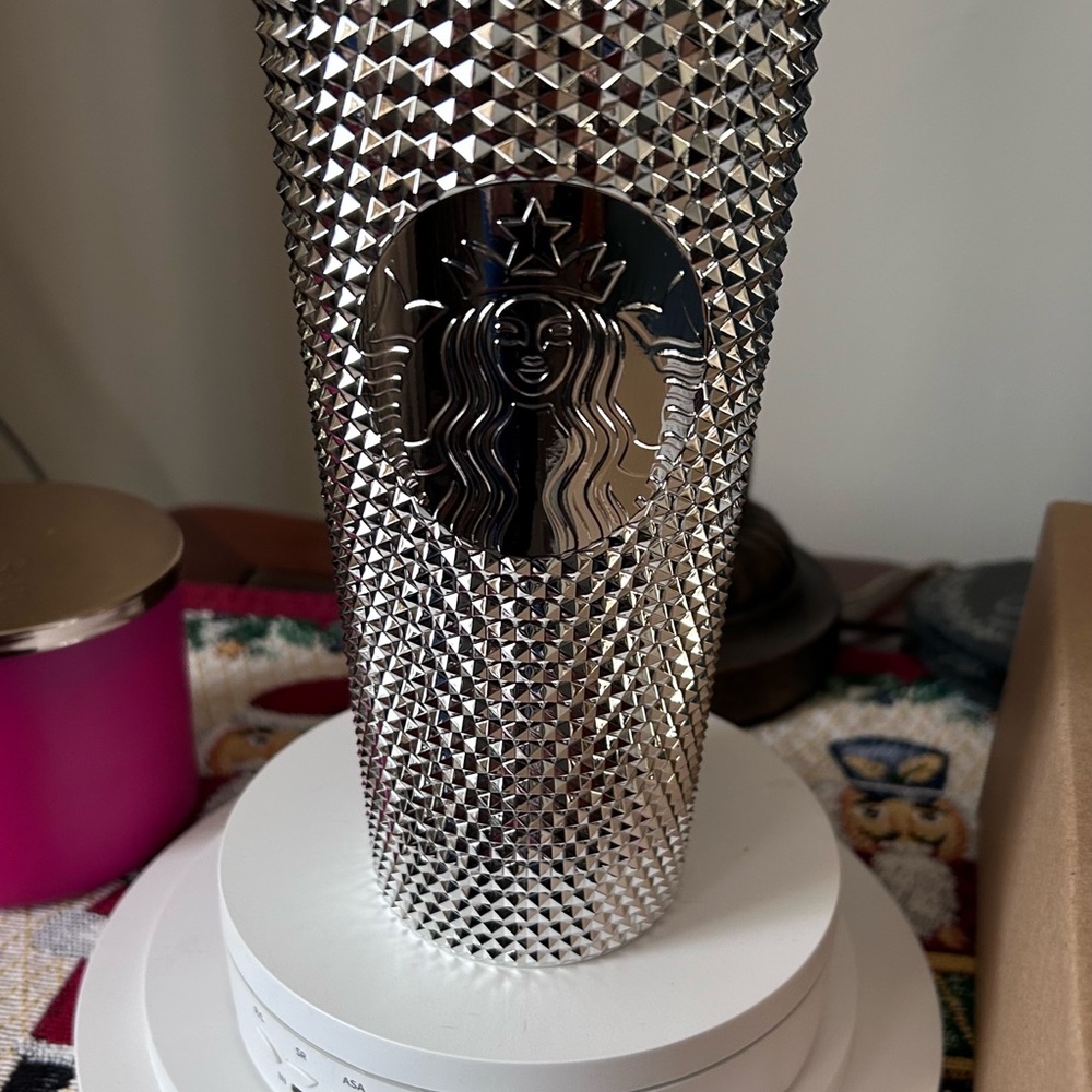 Starbucks Disney 100th Anniversary Silver Studded Tumbler